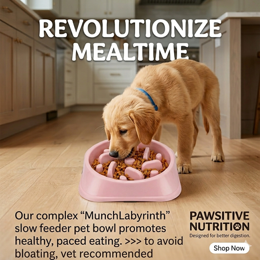 Slow Feeder Dog Bowl – Anti-Bloat MunchLabyrinth Design