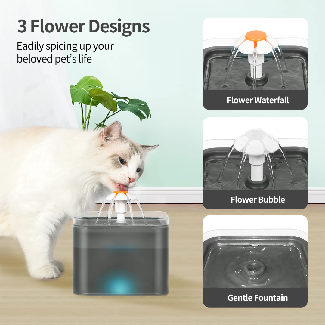 Automatic Pet Water Fountain – Ultra Quiet with LED Light