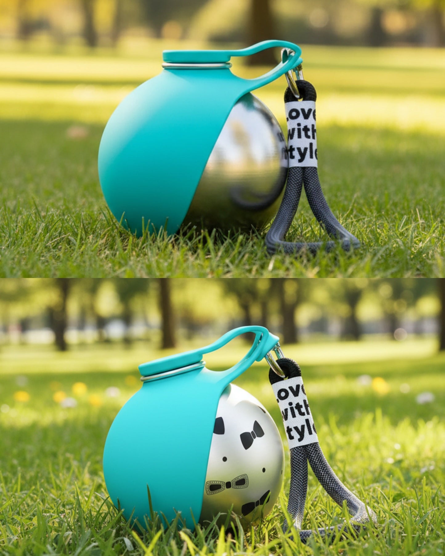 2-in-1 Portable Pet Water Bottle- Stainless Steel. Buy 2 save 10%, Buy 3 save 15%