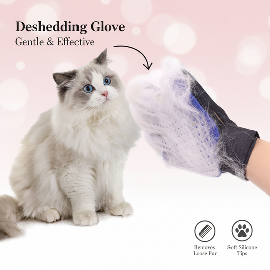 Pet Grooming Glove – Deshedding & Massage Brush
