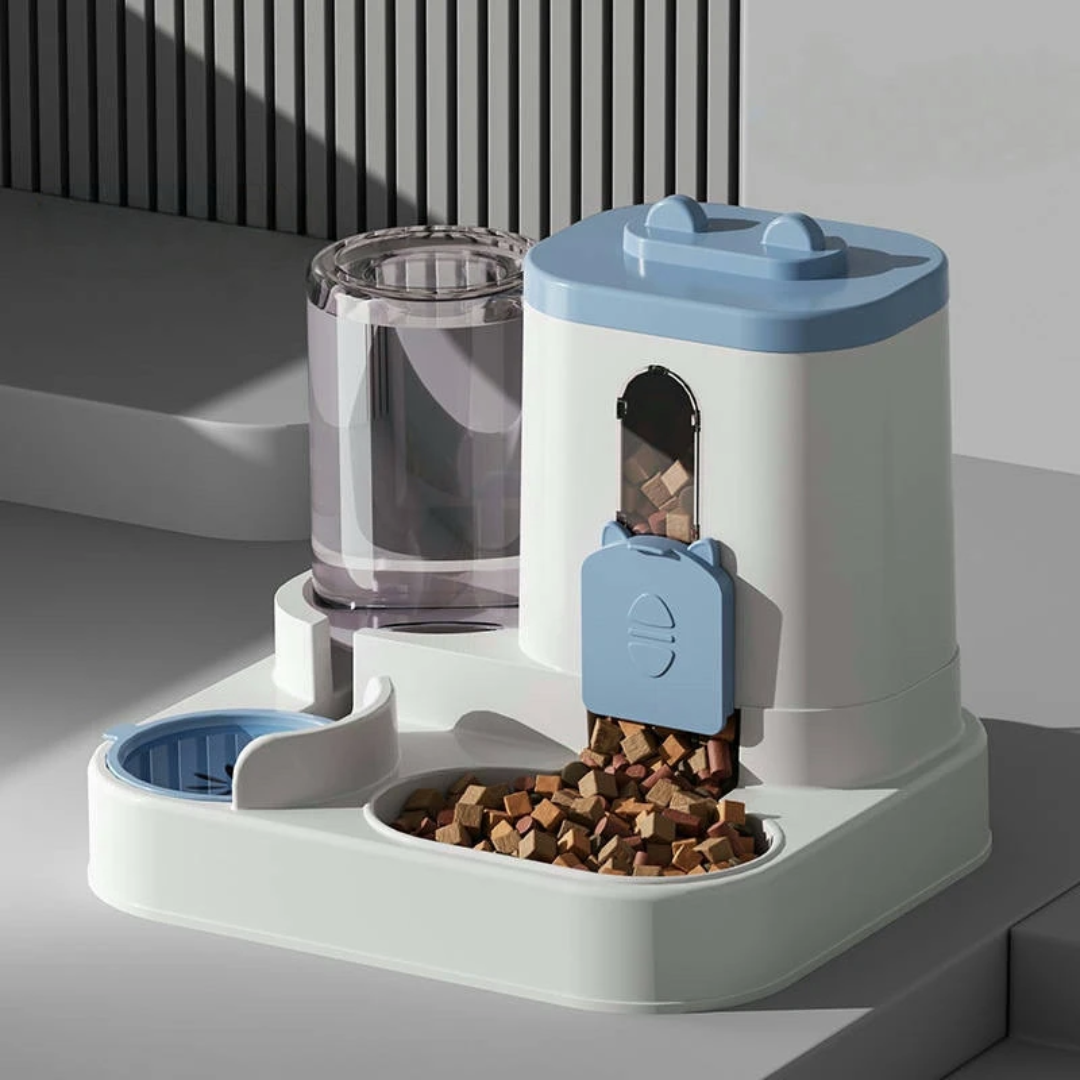 2-in-1 Automatic Pet Feeder & Water Dispenser