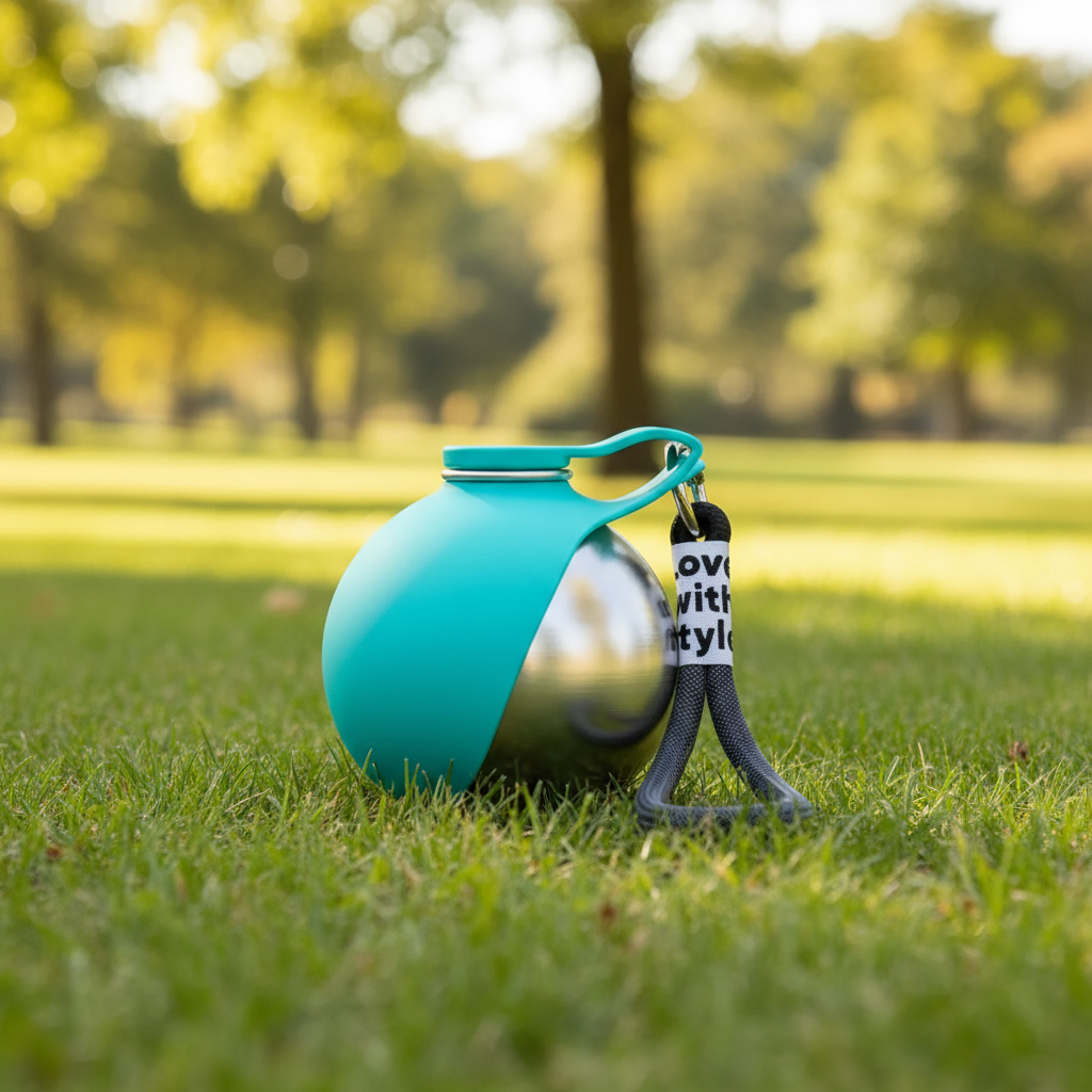 2-in-1 Portable Pet Water Bottle- Stainless Steel. Buy 2 save 10%, Buy 3 save 15%